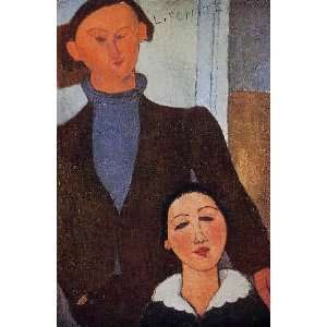   Jacques Lipchitz and His Wife, By Modigliani Amedeo