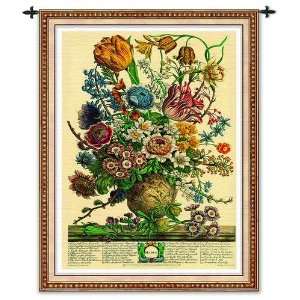  March Botanical Small Floral Tapestry Wall Hanging 26 x 