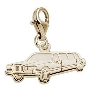  Rembrandt Charms Limousine Charm with Lobster Clasp, 10K 