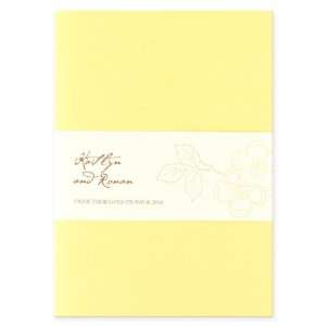  Kaitlyn & Roman Yellow Folded Card Invite Wedding 