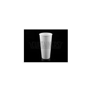 24 OZ White Paper Hot Cup Base 500 CT: Kitchen & Dining
