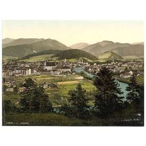  Photochrom Reprint of Leoben, general view, Styria, Austro 