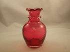 Pilgrim Glass Cranberry Vase  