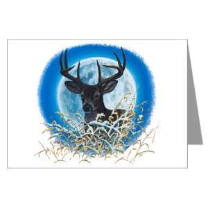  Greeting Card Deer Moon Deer Hunting 