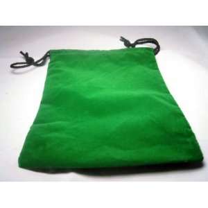  Large Green Cloth Dice Bag (6x9) Toys & Games