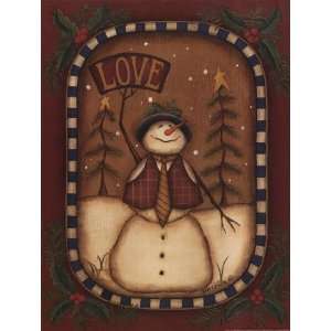  Love Snowman by Kim Lewis 12x16