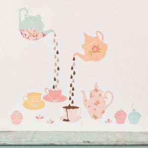  Tea Time Fabric Wall Decals