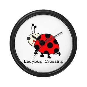  Ladybug Crossing Ladybug Wall Clock by CafePress: Home 
