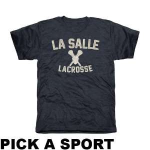  La Salle Explorers Legacy Tri Blend T Shirt   Navy Blue 