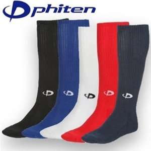   Phiten Knee High Sport Socks; (9; 11) Navy [Misc.]