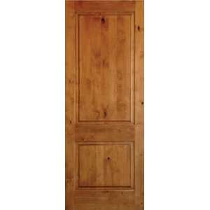  Exterior Door: Knotty Alder Two Panel: Home Improvement