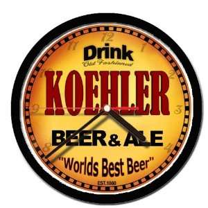  KOEHLER beer and ale cerveza wall clock 