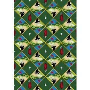 Joy Carpets 58 Games People Play Spike N Tee Green Golf Rug Size: 10 
