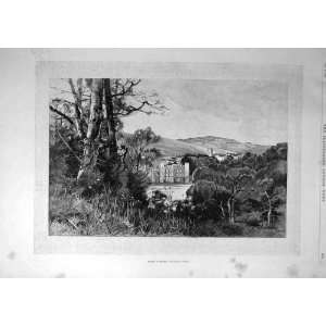   : 1895 English Homes Wucombe Abbey Country View Print: Home & Kitchen