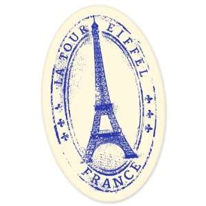 Eiffel Tower Paris France travel vinyl window bumper suitcase sticker 