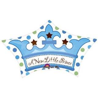 New Little Prince Crown Shaped 24 Mylar Balloon
