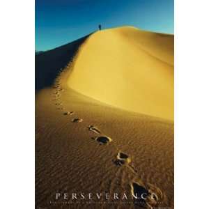  Perseverance Desert Journey Motivational Quote Poster 24 x 