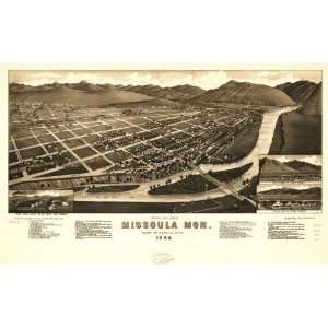   county seat of Missoula County 1884. H. Wellge, del. Beck &: Home