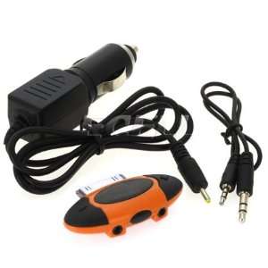   FM TRANSMITTER + CAR CHARGER + AUX CABLE FOR iPOD NANO: Electronics