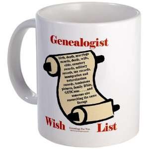  Genealogy Wish List Family Mug by CafePress: Kitchen 