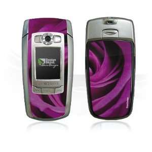   Design Skins for Samsung E720   Purple Rose Design Folie Electronics