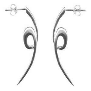  Sterling Silver Loop de Loop Earrings Jewelry