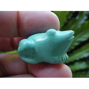    Zs5721 Gemqz Turquoise Carved Mini Frog China  