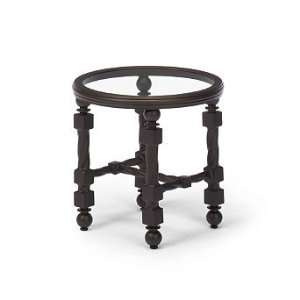  Castillo Round Glass top Outdoor Side Table   Frontgate 