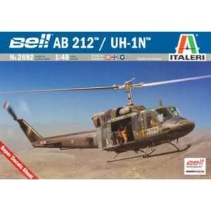    Italeri   1/48 AB212/UH1N (Plastic Model Helicopter) Toys & Games