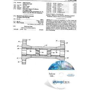    NEW Patent CD for INLINE FLUID MIXING DEVICE 