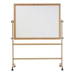 com Double Sided Magnetic Markerboard with Wood Frame 5 W x 3 6 H 