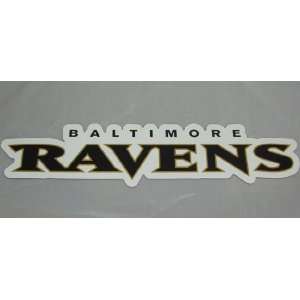  Baltimore Ravens Team Name NFL Car Magnet: Sports 