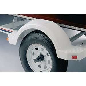 FULTON TRAILER FENDERS PLASTIC FENDER, 12 TIRE SIZE, WHITE #008572