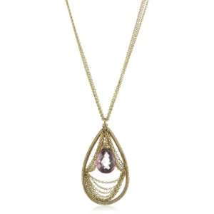   Dana Kellin Spectacular Chain Swag Teardrop Pendant Necklace: Jewelry