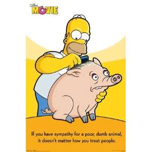  The Simpsons Poor Animal Movie Homer Poster X New 9038 