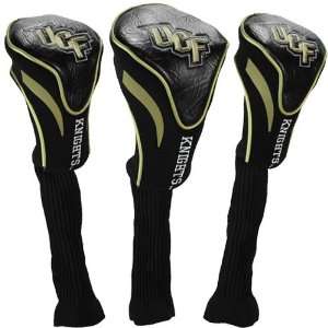   Black 3 Pack Contour Fit Golf Club Headcovers