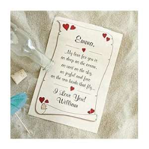  Personalized Romantic Message in a Bottle: Home & Kitchen