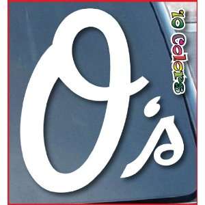 Baltimore Orioles Car Window Vinyl Decal Sticker 6 Tall (Color White 