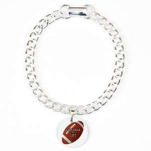  Charm Bracelet Football Equals Life: Artsmith Inc: Jewelry