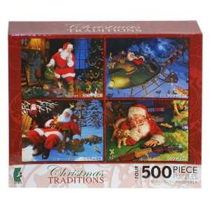  Christmas Traditions 4 500 Piece Puzzles Toys & Games