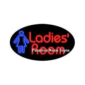  Flashing Ladies Room Neon Sign (Oval): Sports & Outdoors