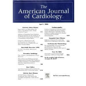  American Journal of Cardiology, April 1, 2008, Volume 101 