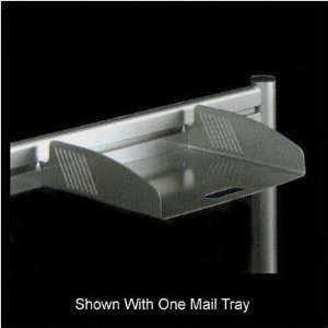     Two Stacked Mail Trays Color Anthracite Grey