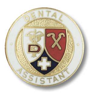 Dental Assistant Lapel Pin with Safety Catch Cross New  