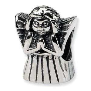  Sterling Silver Reflections Praying Angel Bead: Jewelry