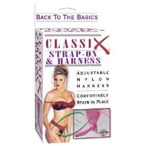  Classix Strap On W/harness Pink, From PipeDream Health 