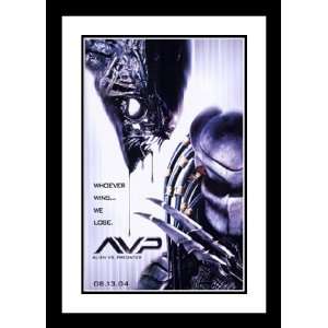 Alien Vs. Predator 32x45 Framed and Double Matted Movie Poster   Style 