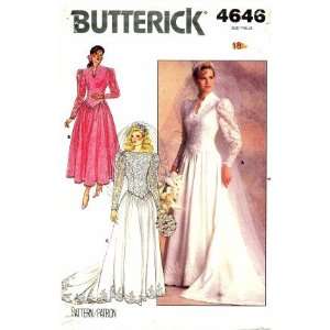  Butterick 4646 Sewing Pattern Brides & Bridesmaid Wedding Dress 