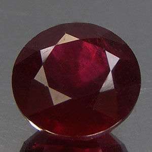  1.0 ct. round * Blood Red RUBY *natural  