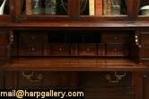 traditional breakfront china cabinet or bookcase from the 1950s has 